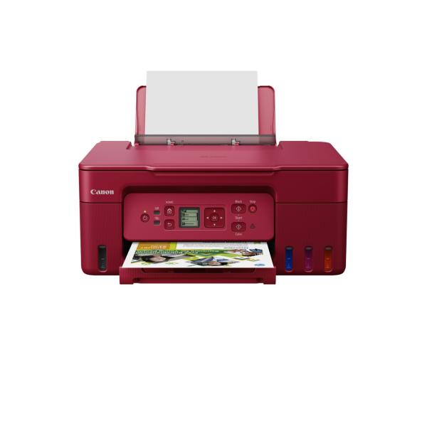 Canon PIXMA Tiskárna červená G3470 RED (doplnitelné zásobníky inkoustu) - MF (tisk, kopírka, sken),  USB,  Wi-Fi - A4/ 11min.