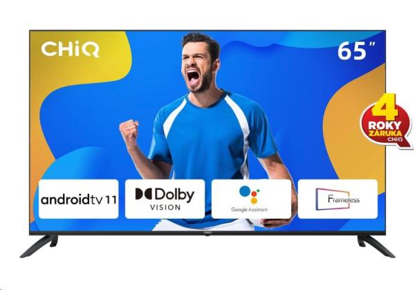 CHiQ U65G7LX TV 65",  UHD,  smart,  Android 11,  Dolby Vision,  Frameless