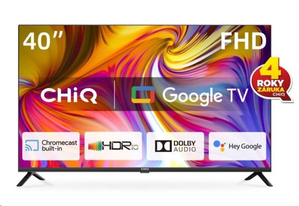 CHiQ L40H7G TV 40",  FHD,  smart,  Google TV,  dbx-tv,  Dolby Audio,  Frameless