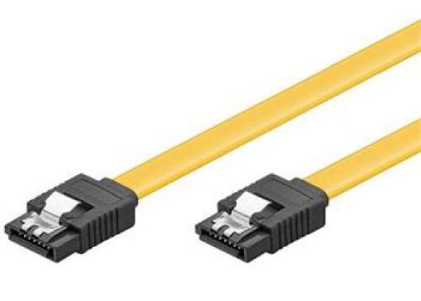 PremiumCord 0, 5m SATA 3.0 datový kabel 1.5GBs / 3GBs / 6GBs, kov.západka