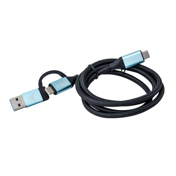 i-tec kábel USB-C na USB-C s integrovanou redukciou na USB-A/ 3.0