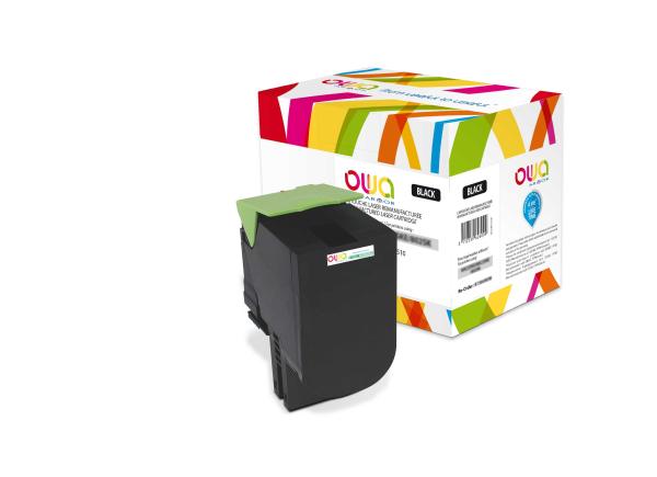 OWA Armor toner pre LEXMARK CX310,  410,  510,  2500 strán,  80C2SK0,  čierna/ čierna