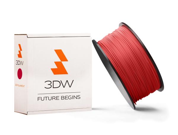 3DW - PLA filament 1, 75mm červená, 0, 5kg, tisk 190-210°C