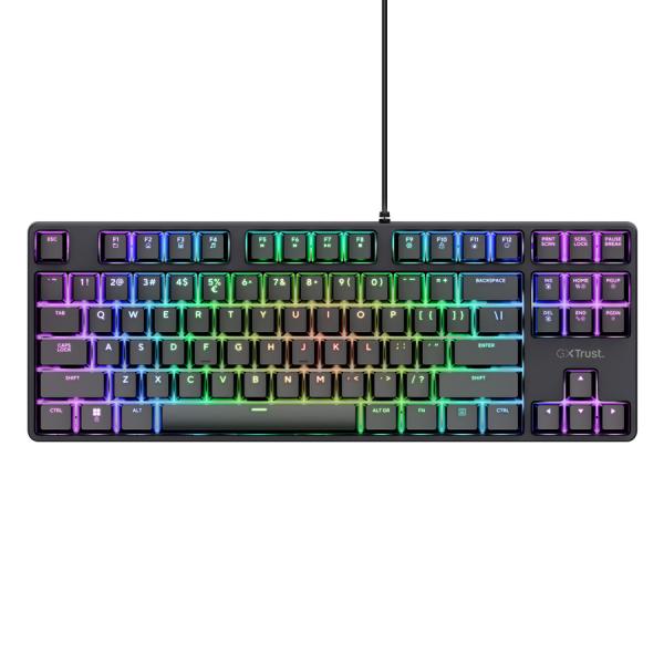 TRUST GXT864 CADA TKL GAMING KEYBOARD US 