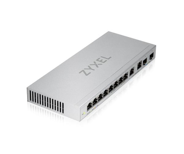 Zyxel XGS1010-12 v2, 12-Port Gigabit Unmanaged Switch with 8-Port 1G + 2-Port 2.5G + 2-Port SFP+ 