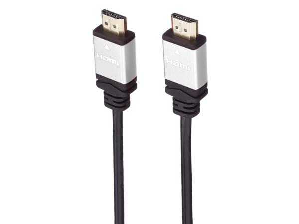 PremiumCord kábel HDMI M/ M, zlac.a kovové HQ, 10m 