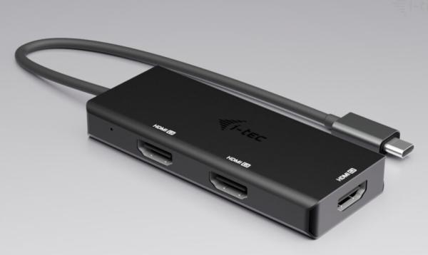 i-tec USB-C Triple 4K HDMI Video adaptér, Power Delivery 100W 