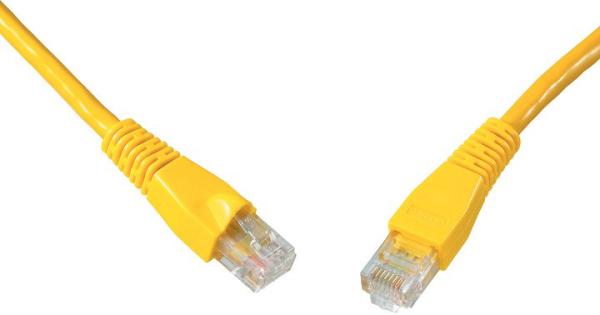 SOLARIX patch kábel CAT6 UTP PVC 10m žltý snag proof