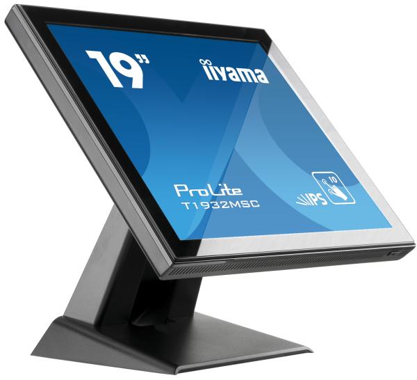 19" iiyama T1932MSC-B5X - IPS, FullHD, 14ms, 250cd/ m2, VGA, HDMI, DP,  