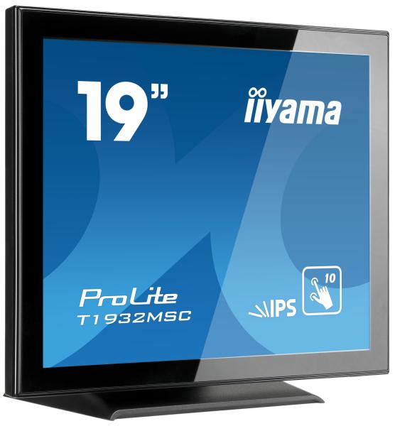 19" iiyama T1932MSC-B5X - IPS, FullHD, 14ms, 250cd/ m2, VGA, HDMI, DP, 
