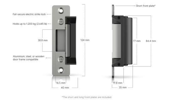 Ubiquiti UACC-Lock-Strike-Secure-15mm, UniFi Access Fail-Secure Strike Lock 15mm 