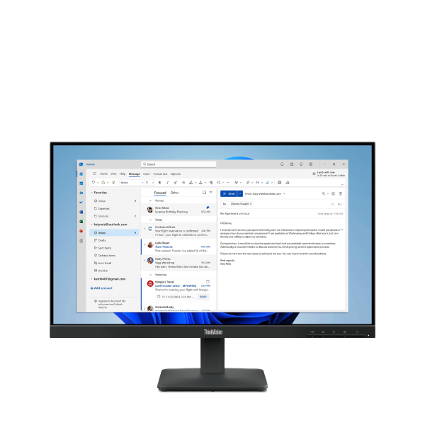 Lenovo ThinkVision/ S24e-4e/ 23, 8"/ IPS/ FHD/ 100Hz/ 4ms/ Čierna/ 3R 