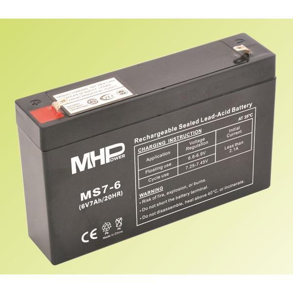 Pb akumulátor MHPower VRLA AGM 6V/ 7Ah (MS7-6)