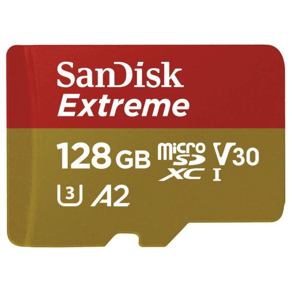 SanDisk Extreme microSDXC 128GB 160MB/ s + adaptér