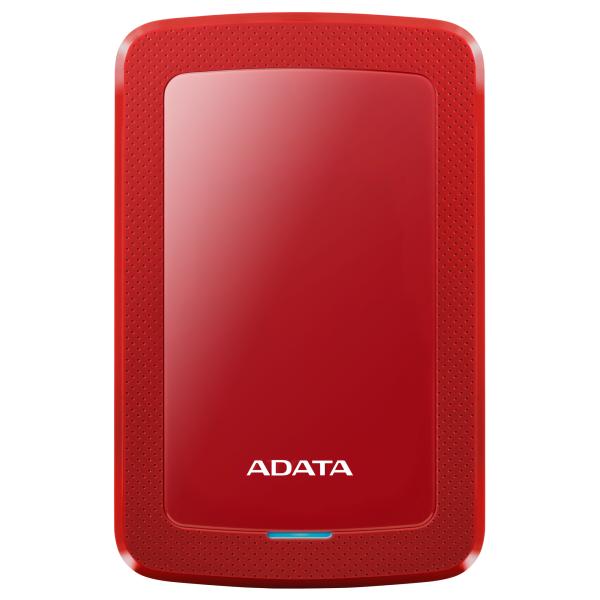 ADATA HV300/ 1TB/ HDD/ Externí/ 2.5"/ Červená/ 3R