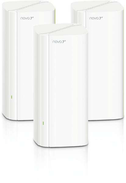 Tenda Nova EE3 Pro (3-pack) WiFi 7 BE3600 Mesh Gigabit systém, router, 9x GLAN/ GWAN, VPN, CZ app 