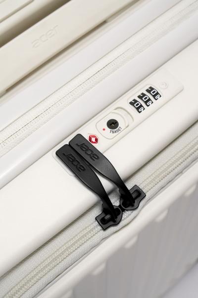Acer cestovný kufor Barcelona, smotanovo biely, TSA 
