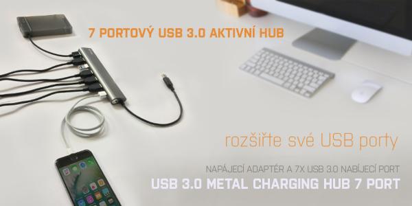 i-tec USB 3.0 Metal Charging HUB 7 Port 