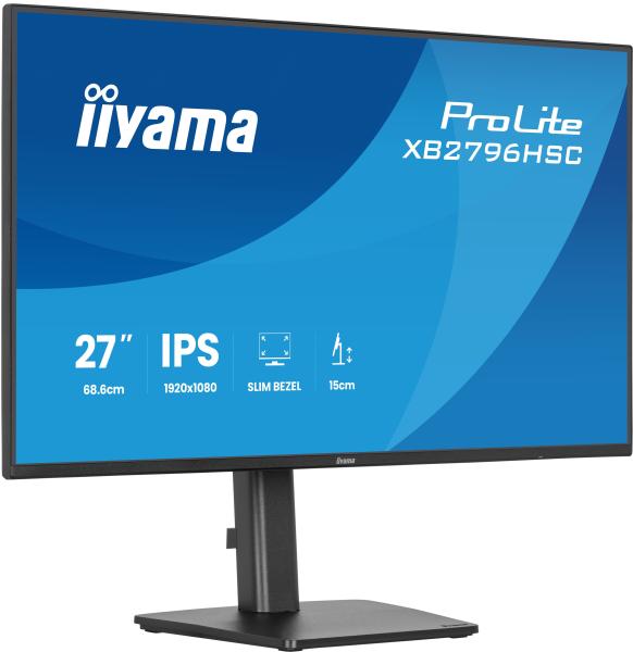 iiyama ProLite/ XB2796HSC-B1/ 27"/ IPS/ FHD/ 144Hz/ 3ms/ Čierna/ 3R 