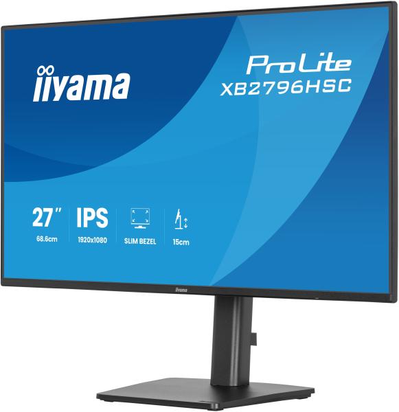 iiyama ProLite/ XB2796HSC-B1/ 27"/ IPS/ FHD/ 144Hz/ 3ms/ Čierna/ 3R 