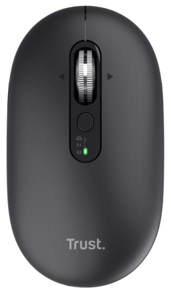 Trust Seron Slim/ Kancelárska/ Optická/ 3 200 DPI/ USB+BT/ Čierna 
