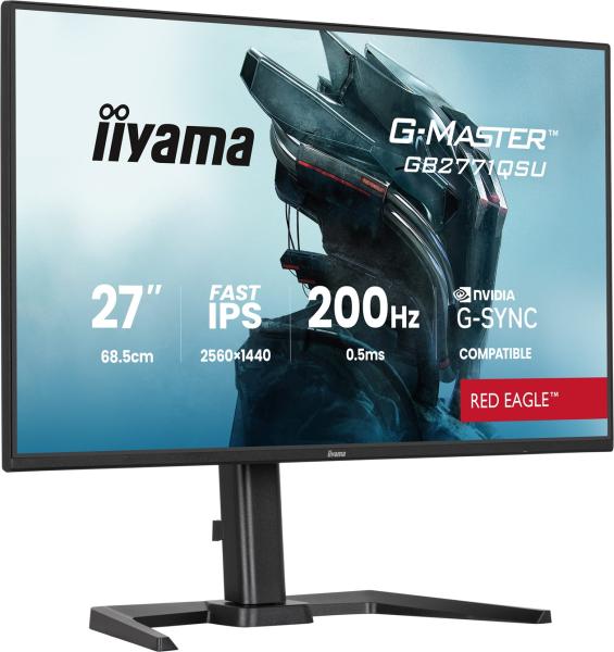 iiyama G-Master/ GB2771QSU-B1/ 27"/ IPS/ QHD/ 200Hz/ 0, 5ms/ Čierna/ 3R 