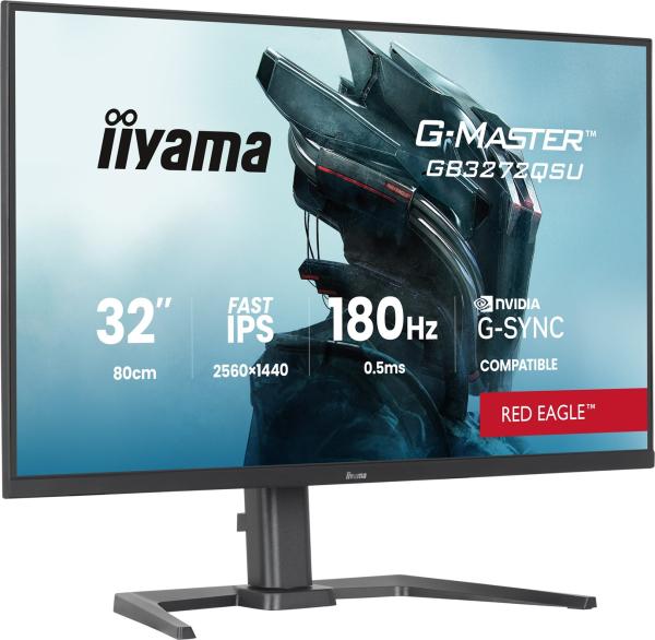 iiyama G-Master/ GB3272QSU-B1/ 31, 5"/ IPS/ QHD/ 180Hz/ 0, 5ms/ Čierna/ 3R 
