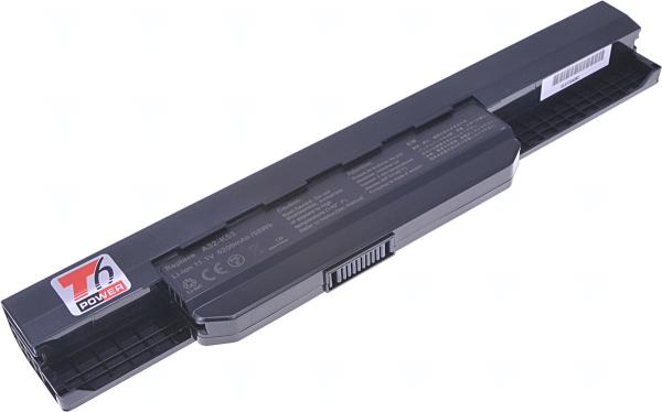 Batéria T6 Power Asus K43, K53, K84, A43, A53, A54, P43, P53, X43, X53, X54, 5200mAh, 58Wh, 6cell