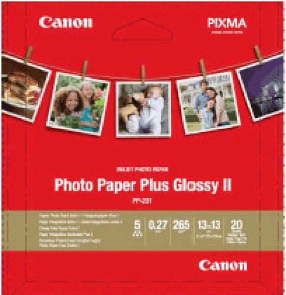 Canon PP-201, 13x13cm fotopapír lesklý, 20 ks, 265g/ m