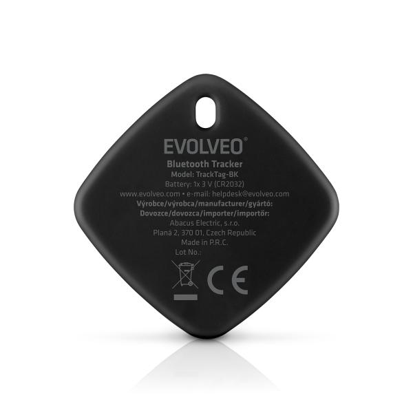 EVOLVEO TrackTag, Bluetooth lokátor s Apple Find My, čierny 