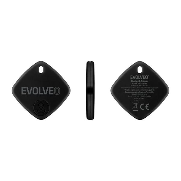 EVOLVEO TrackTag, Bluetooth lokátor s Apple Find My, čierny 