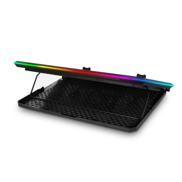 EVOLVEO Ania 9, chladiaca podložka pod notebook, 6x ventilátor, RGB obvodové podsvietenie 