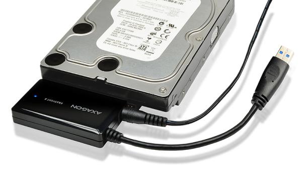 AXAGON ADSA-FP3, USB3.0 - SATA 6G HDD FASTport3 adaptér, vr. napájače
