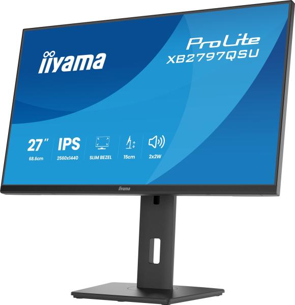 iiyama ProLite/ XB2797QSU-B1/ 27"/ IPS/ QHD/ 75Hz/ 1ms/ Čierna/ 5R 
