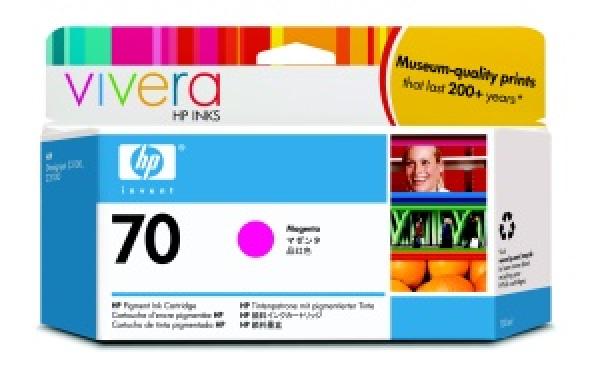 HP No 70 Ink Cart/130 ml Magenta w/viver