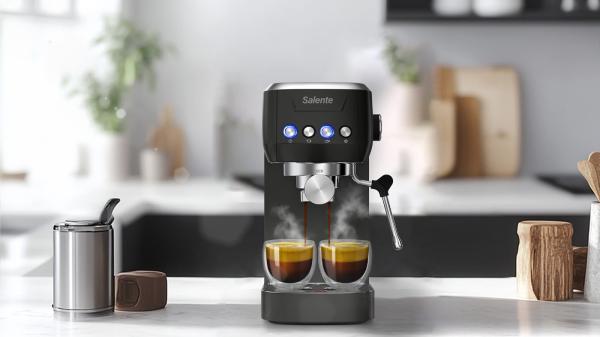 Salente Coffio, pákový kávovar, black-anthracite 