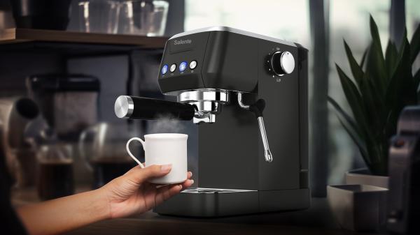 Salente Coffio, pákový kávovar, black-anthracite 