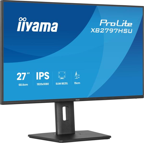 iiyama ProLite/ XB2797HSU-B1/ 27"/ IPS/ FHD/ 120Hz/ 4ms/ Čierna/ 5R 