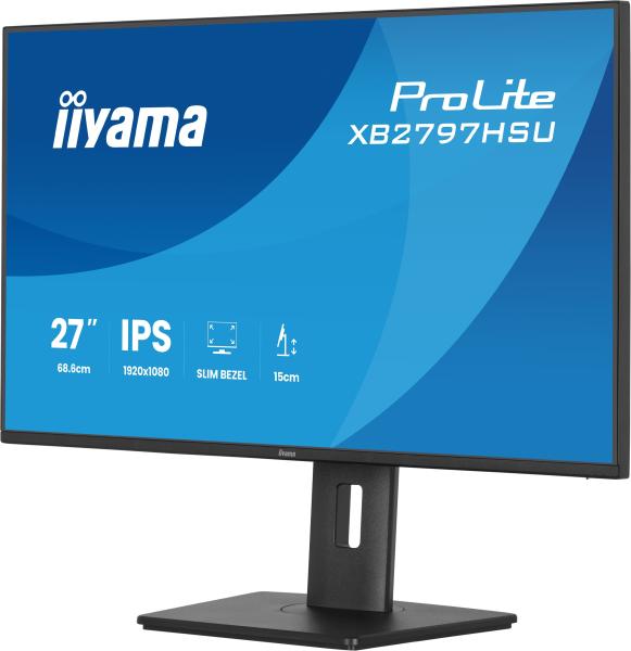 iiyama ProLite/ XB2797HSU-B1/ 27"/ IPS/ FHD/ 120Hz/ 4ms/ Čierna/ 5R 