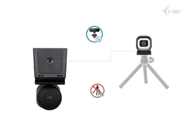 i-tec SOLOMON 700 STREAM 4K Webcam s LED osvetlením 