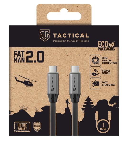 Tactical Fat Man 2.0 Cable USB-C/ USB-C 1m Grey 