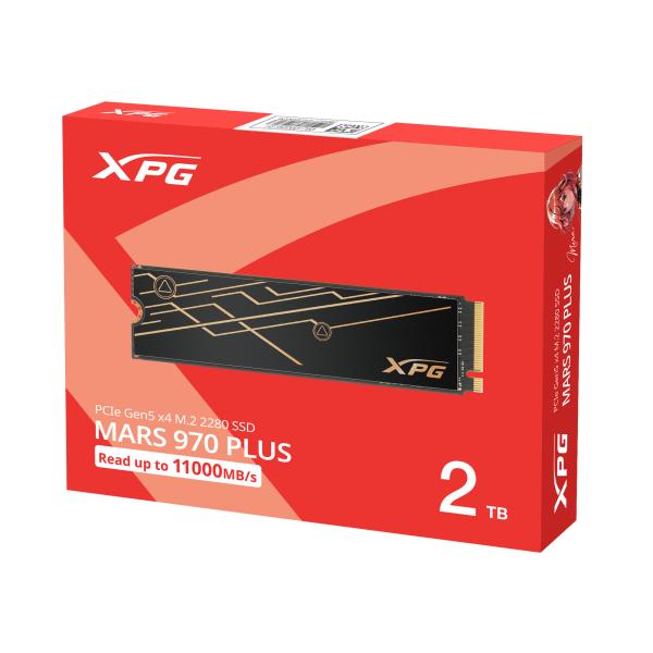 ADATA MARS 970 PLUS/ 2TB/ SSD/ M.2 NVMe/ Čierna/ Heatsink/ 5R 
