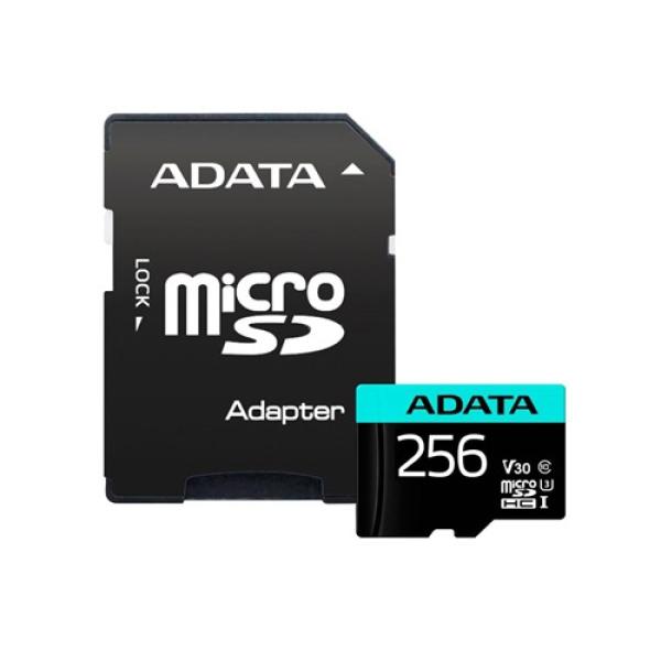ADATA V30S/ micro SDXC/ 256GB/ 100MBps/ UHS-I U3/ Class 10/ + Adaptér