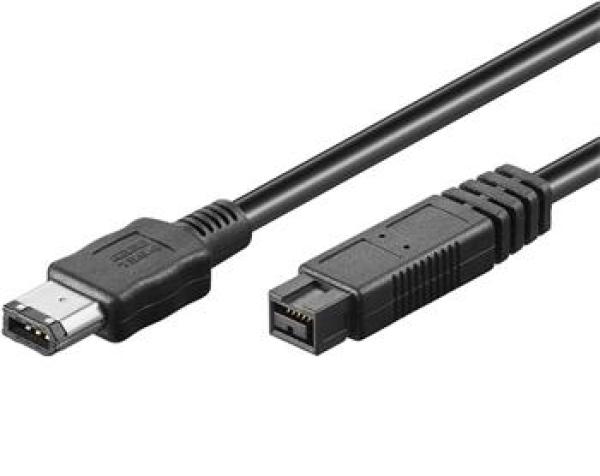 PremiumCord FireWire 800 kabel, 1, 8m,  9pin-6pin