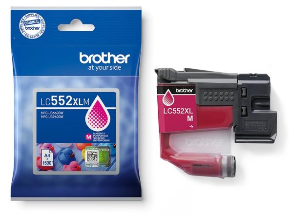 Brother LC-552XLM - atrament purpurový XL 