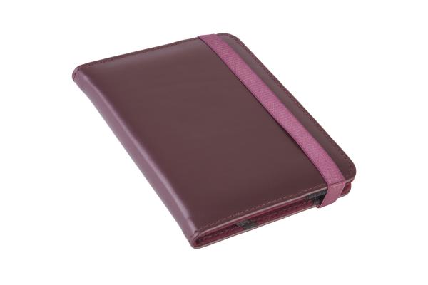 C-TECH PROTECT puzdro z pravej kože pre 6" zariadenie, RLC-02, bordó (Onyx Boox Go 6 a Poke 5) 
