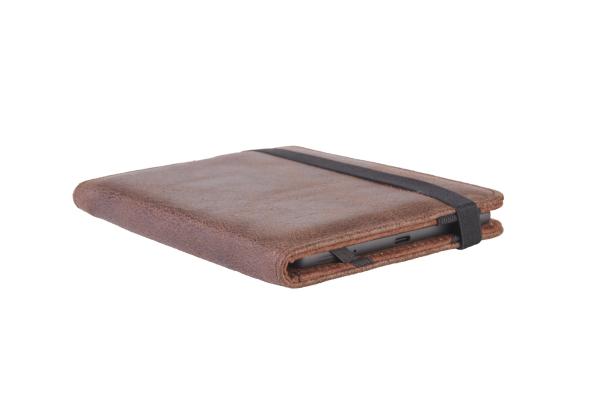 C-TECH PROTECT puzdro z pravej kože pre 6" zariadenie, RLC-02, hnedé (Onyx Boox Go 6 a Poke 5) 