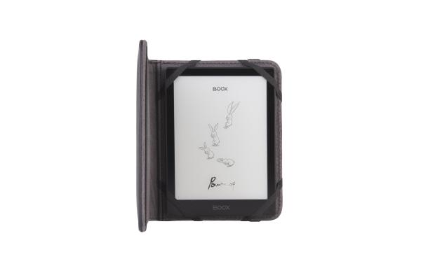 C-TECH PROTECT púzdro z pravej kože pre 6" zariadenie, RLC-02, čierne (Onyx Boox Go 6 a Poke 5) 