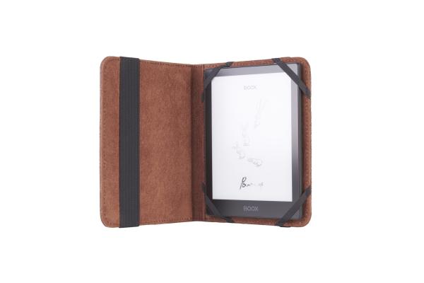 C-TECH PROTECT puzdro z pravej kože pre 6" zariadenie, RLC-02, hnedé (Onyx Boox Go 6 a Poke 5) 