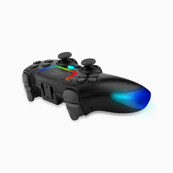 EVOLVEO Ptero2, bezdrôtový & drôtový gamepad pre PC, PS3/ 4/ 5, iOS, Android, Switch, čierny 